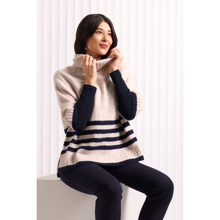 Foil Plus One Oat & Midnight Popover - Beige