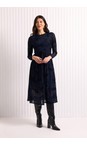 Foil Splatter Midnight International Velvet Splatter Midnight Print Dress  
