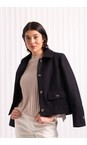 Foil Future Dusk Sew Happy Coat In Future Dusk  