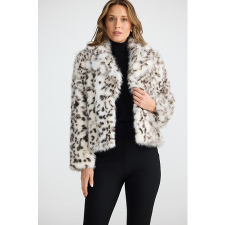 Brave & True Bertoli Faux Fur Jacket - Grey