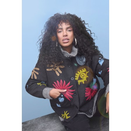 NOEN Embroidered Jacket - Grey