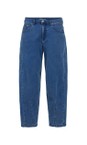 NOEN Blue Wash 65 Blue Barrel Leg Jean  