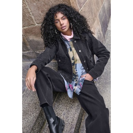 NOEN Black Barrel Leg Jean - Black