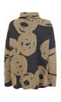 NOEN Grey / Sand 98 Cowl Neck Circles Tunic  