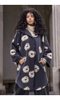 NOEN Grey / Sand 98 Circle Wool Coat  