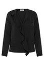 InWear Black  Auda Black Ruffle Blouse  