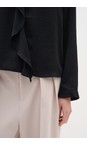 InWear Black  Auda Black Ruffle Blouse  