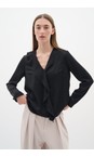 InWear Black  Auda Black Ruffle Blouse  