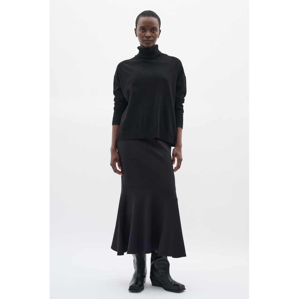 InWear Gida Black Flared Vincent Skirt Black 