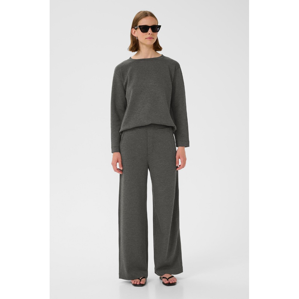 InWear Gincette Melange Pant Dark Grey Mel