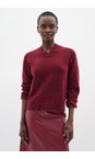 InWear Cabernet Guni V-Neck Cabernet jumper  