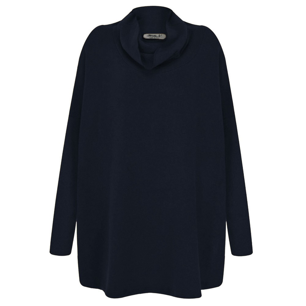 Mama B Oversized Bill U Notte Plain Fleece Jumper Notte