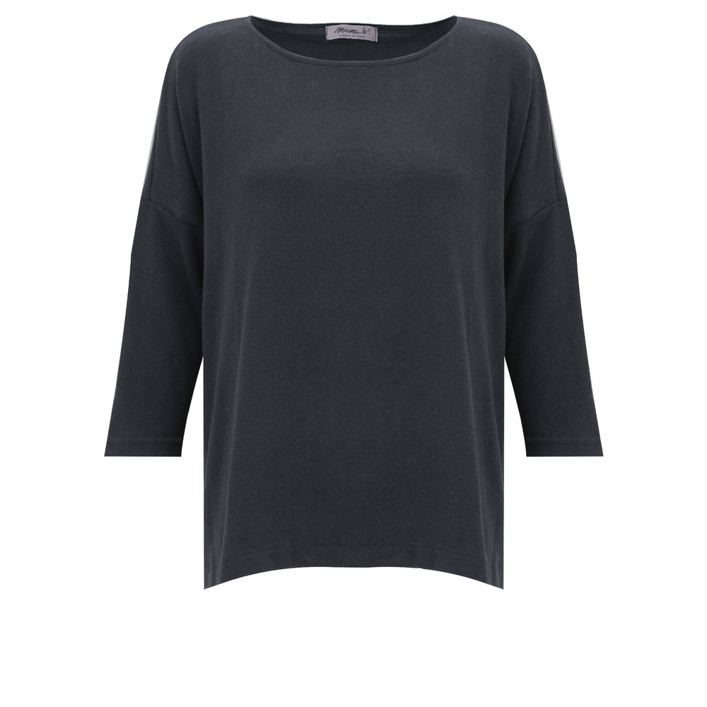 Mama B Emotiva Antracite Relaxed Fleece Jumper Antracite