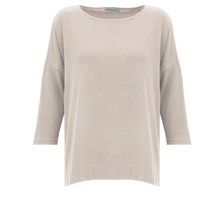 Mama B Emotiva Lievito Relaxed Fleece Jumper - Off-White