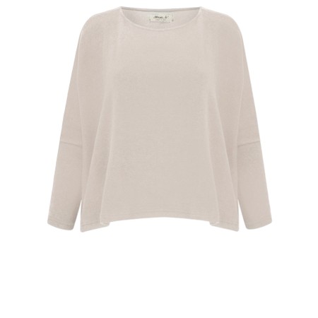Mama B Kira Lievito Boxy Fleece Jumper - Off-White