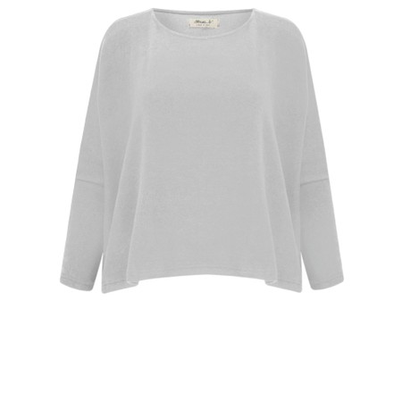 Mama B Kira Nebbia Boxy Fleece Jumper - Grey
