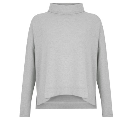 Mama B Moyet Nebbia Plain Fleece Jumper - Grey