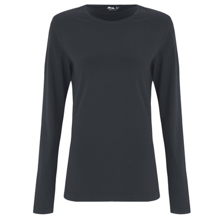 Mama B Selva MD Antracite Plain Jersey Top - Grey