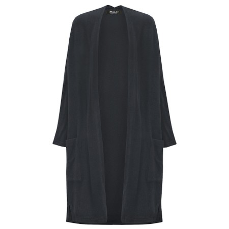 Mama B Soufle U Antracite Plain Fleece Cardigan - Grey