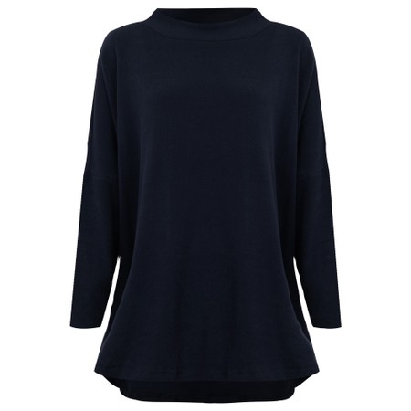 Mama B Spino U Notte Relaxed Plain Fleece Top - Blue