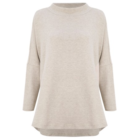 Mama B Spino U Lievito Relaxed Plain Fleece Top - Off-White