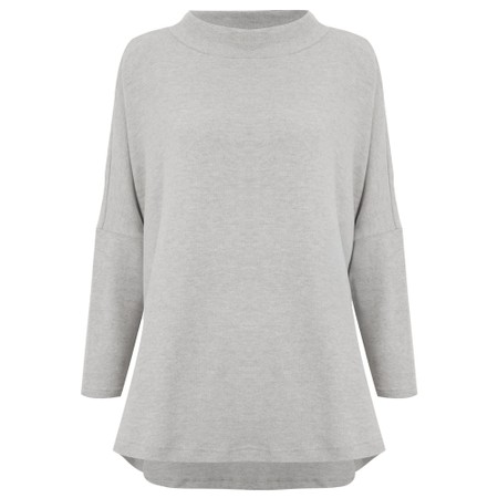 Mama B Spino U Nebbia Relaxed Plain Fleece Top - Grey