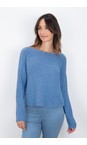 Amazing Woman Bluette Jenna Bluette Fine Rib Boat Neck Knit  