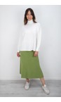 Amazing Woman Apple Sachia Apple Ribbed Long Skirt  