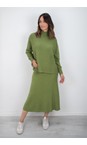 Amazing Woman Apple Sachia Apple Ribbed Long Skirt  