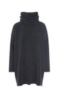 Henriette Steffensen Soft Black High Neck Soft Black Fleece Tunic  