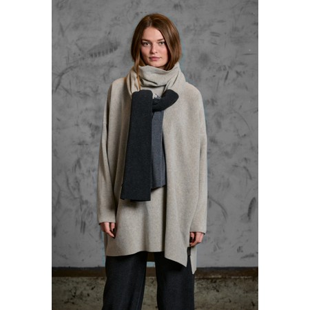 Henriette Steffensen High Neck Elephant Fleece Tunic - Grey