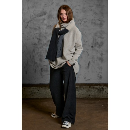 Henriette Steffensen High Neck Elephant Fleece Tunic - Grey