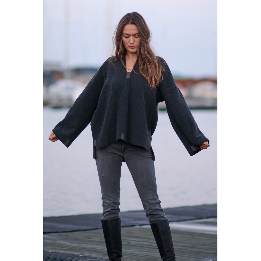 Henriette Steffensen Fleece Soft Black Pullover Soft Black