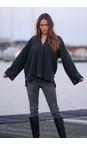 Henriette Steffensen Soft Black Fleece Soft Black Pullover  