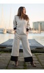 Henriette Steffensen Kit / Chokolate Contrast Hem Fleece Blouse  