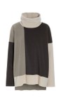 Henriette Steffensen Chokolate / Elephant / kit High Neck Patch Fleece Sweater  