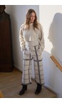 Henriette Steffensen Clan Print Kit Fleece Clan Print Crop Trouser  