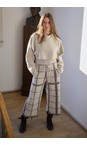 Henriette Steffensen Clan Print Kit Fleece Clan Print Crop Trouser  