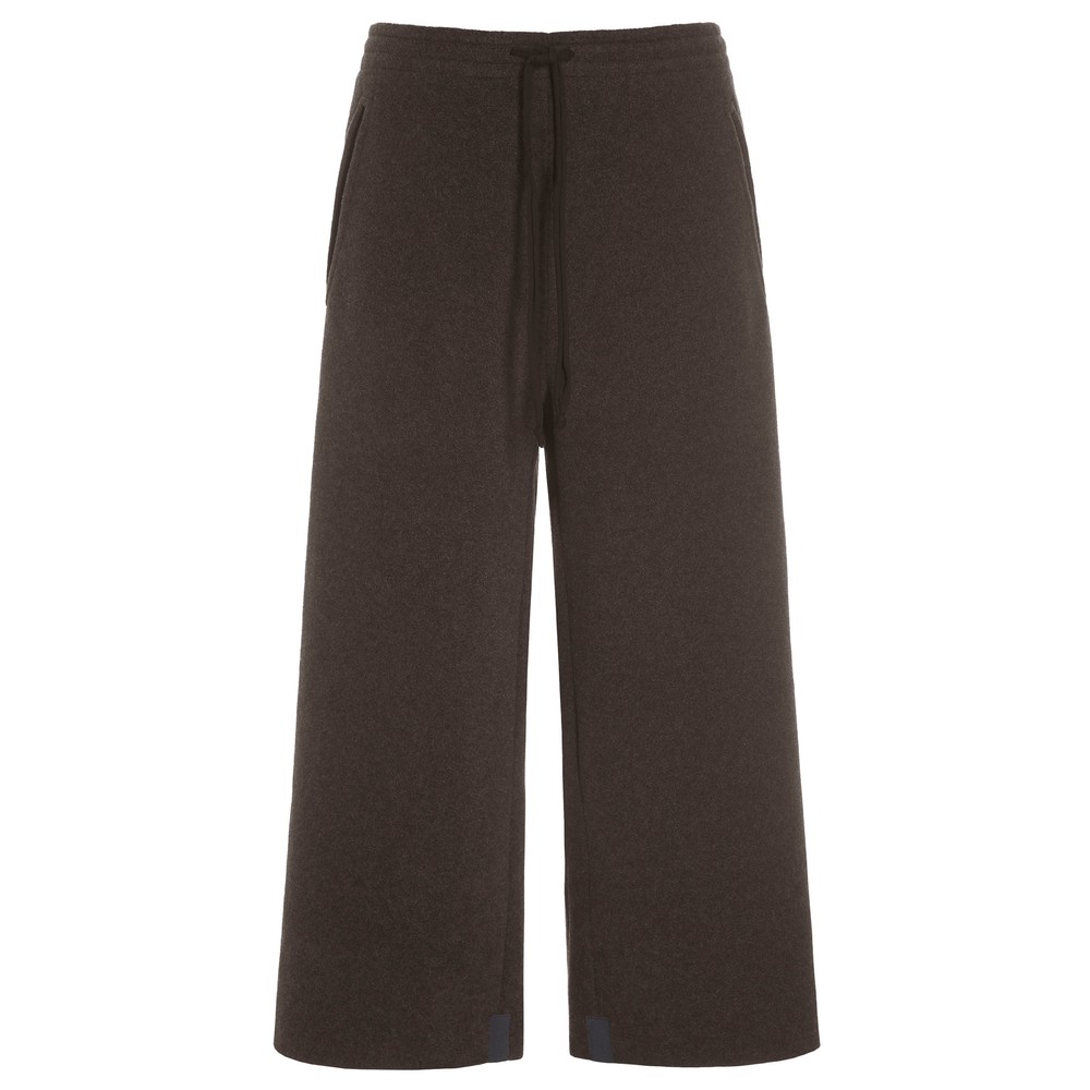 Henriette Steffensen Fleece Chokolate Crop Trouser Chokolate