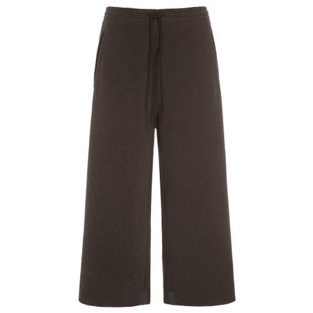 Henriette Steffensen Fleece Chokolate Crop Trouser - Brown