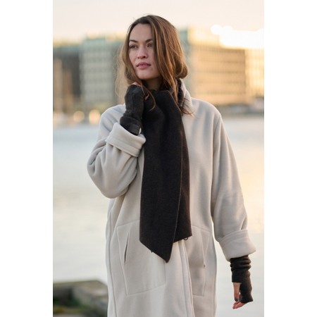 Henriette Steffensen Thin Fleece Scarf - Brown