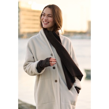 Henriette Steffensen Thin Fleece Scarf - Brown