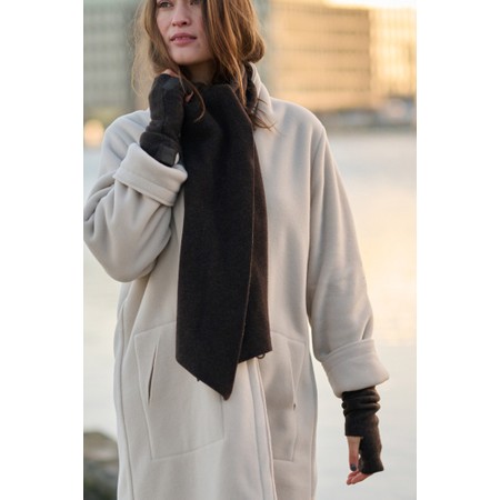 Henriette Steffensen Chokolate Fleece Wrist Warmers - Brown