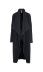 Henriette Steffensen Soft Black Waterfall Fleece Soft Black Cardigan  