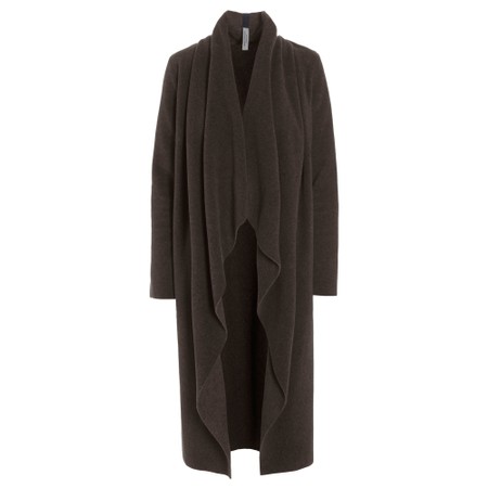 Henriette Steffensen Waterfall Fleece Chokolate Cardigan - Brown