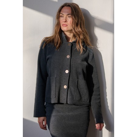 Henriette Steffensen Soft Black Fleece Jacket - Black