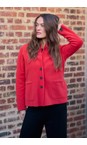 Henriette Steffensen Tomato Tomato Short Recycled Fleece Cardigan  