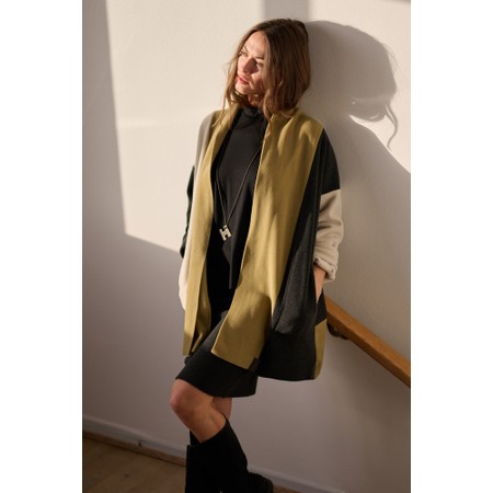 Henriette Steffensen Olive Patch Fleece Cardigan - Green