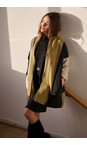 Henriette Steffensen Olive / Soft Black / Kit Olive Patch Fleece Cardigan  