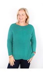 Amazing Woman Dark Turquoise Maggie Dark Turquoise Seam Front Supersoft Jumper  